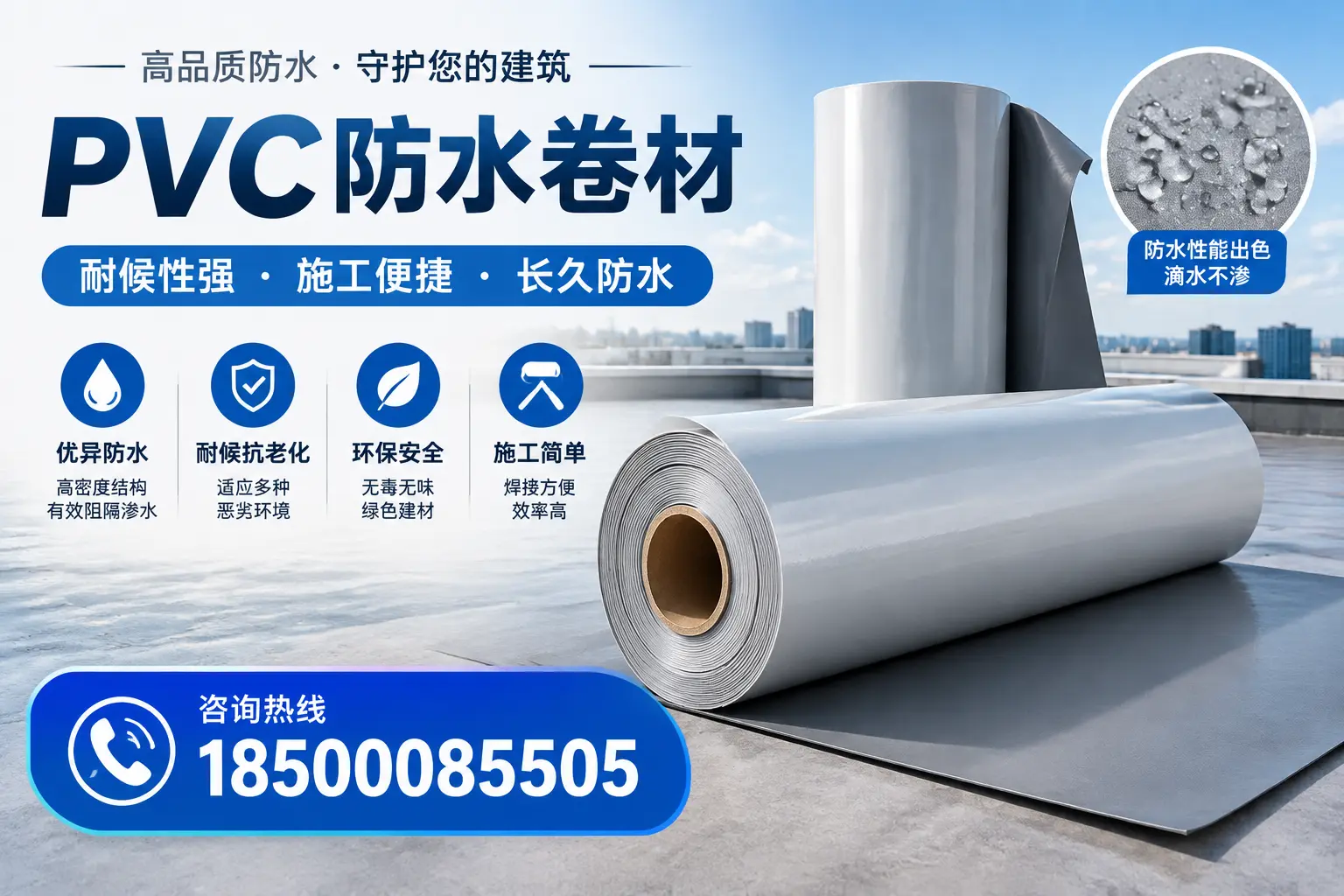 pvc防水卷材在牡丹江的行业应用前景分析